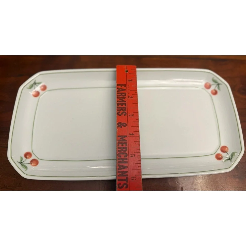 Villeroy & Boch Heinrich Germany Cherry Porcelain Rectangular Sandwich Tray